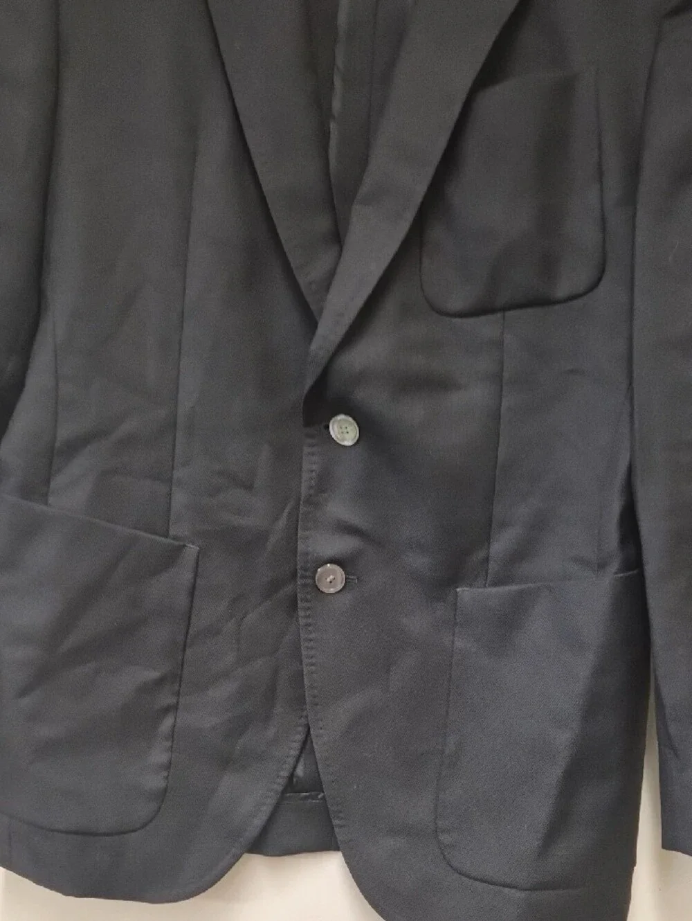 Hugo Boss Men's Black Two-Button Sport Coat Size 46